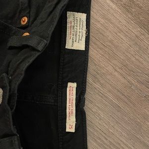 Levis Black ribcage straight ankle jeans